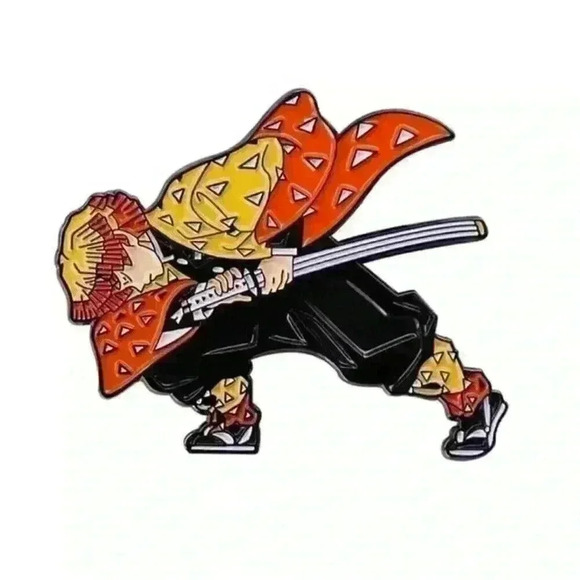 Demon Slayer: Kimetsu no Yaiba Zenitsu Agatsuma Enamel Pin - Picture 2 of 5